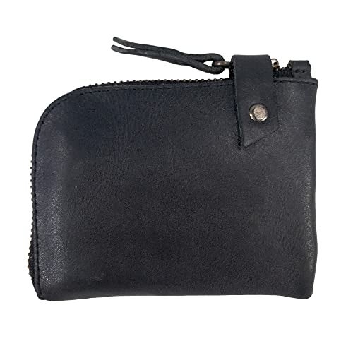 Hide & Drink, Zippered Wallet, Holds Up to 6 Cards Plus Folded Bills, Pouch Organizer, Cash Holder, Travel Essentials, Mini, Pocket-Size, Full Grain Leather, Handmade, Sangria - Image 2