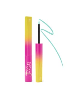 Juvia's Place Juvia's Place Garden Of Juvia's Liquid Liner Aqua - Bright Aqua Blue, Long-lasting Liquid Liner, Intense Color Liquid Makeup, Cruelty-free Liquid Liner, Smudge-proof Makeup Liner 