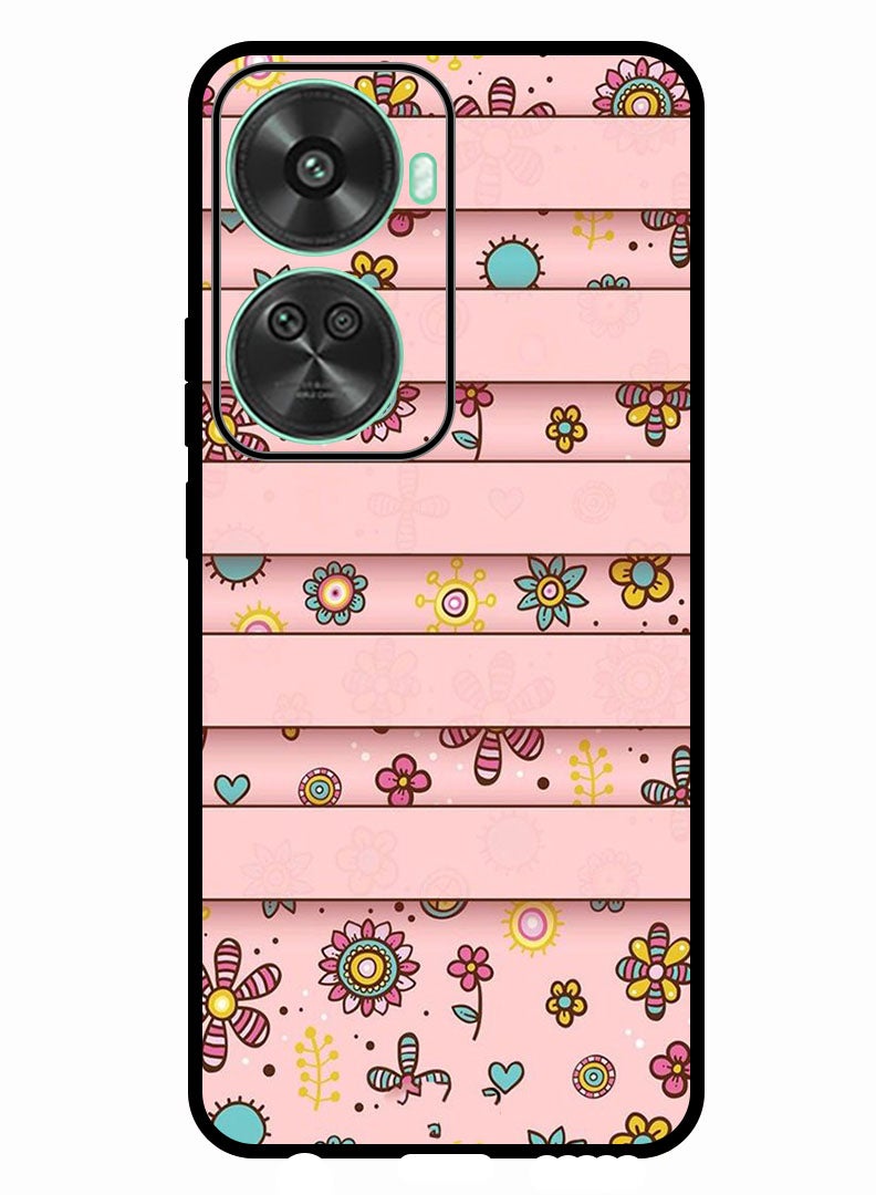Theodor Protective Case Anti Scratch Shock Proof Bumper Cover For Huawei nova 11 SE Small Flowers - Image 1