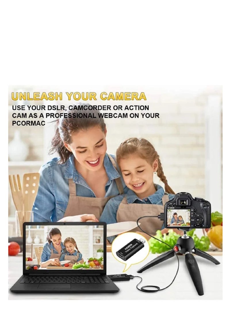 Generic - Video Capture USB 2.0 Card 4K HDMI-compatible USB Video Grabber Live Streaming Recording for PS4 XBOX Phone Game DVD HD Camera - Image 1