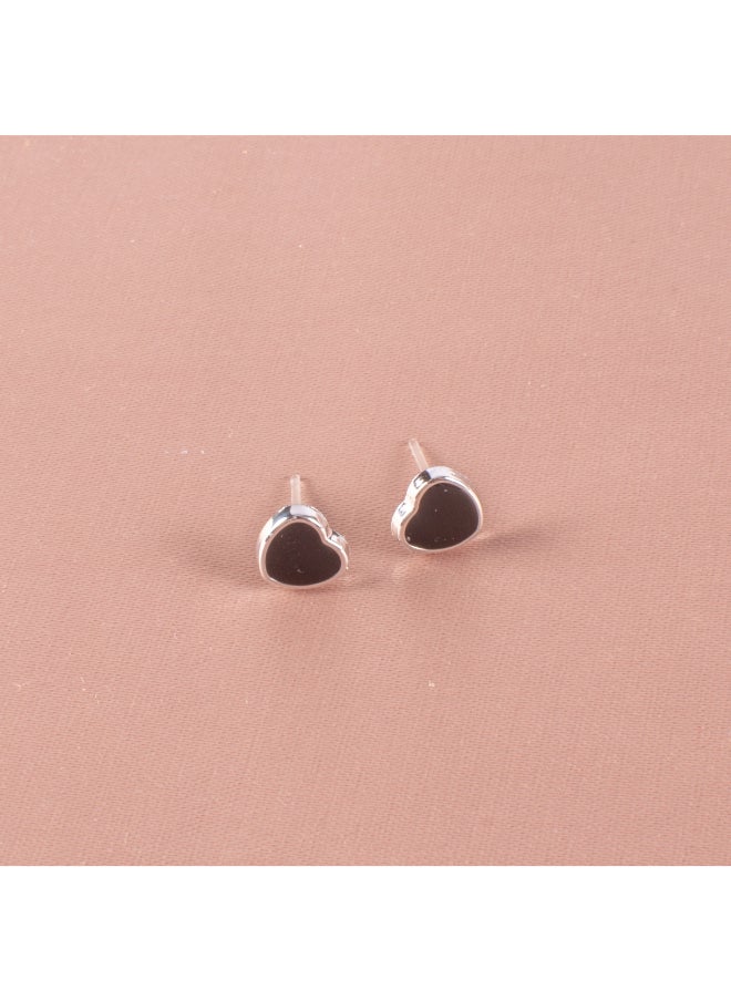 Generic Small Earring for Baby - Black Heart 