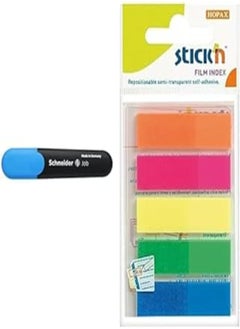 Highlighter job blue + Stick n value 12 mm film index tab - neon multi-colour - pzsku/Z68AF504CBF7D71EF8FA8Z/45/_/1720389101/fa5e732d-4143-4ef4-bcd6-55ef9e6c365c