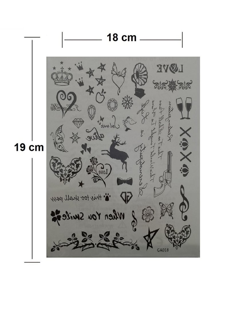 ملصق وشم مؤقت بأشكال جميلة - Image 2