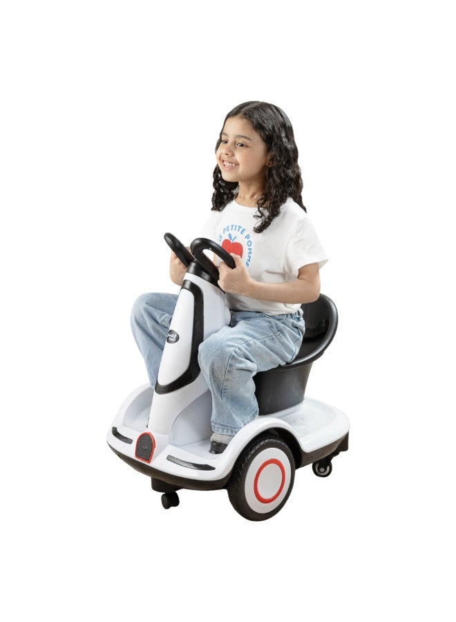 Safe electric scooter for children,rechargeable,five wheels,LED lighting,safety belt,for Ages 3+  - Image 2