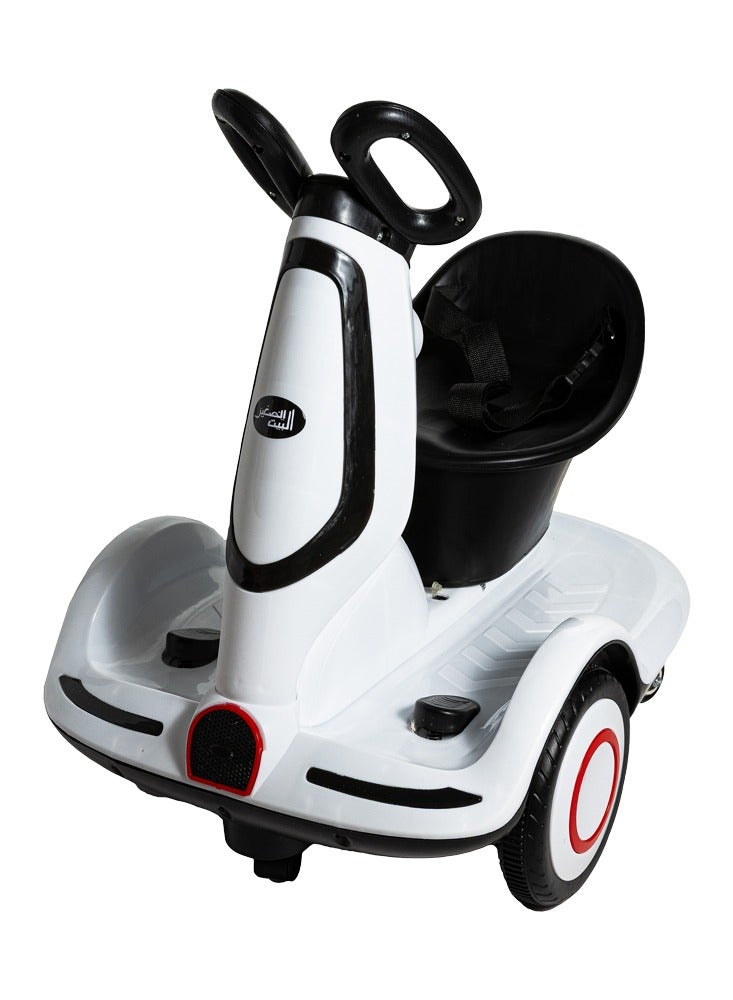 Safe electric scooter for children,rechargeable,five wheels,LED lighting,safety belt,for Ages 3+  - Image 1