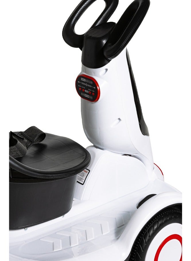 Safe electric scooter for children,rechargeable,five wheels,LED lighting,safety belt,for Ages 3+  - Image 5