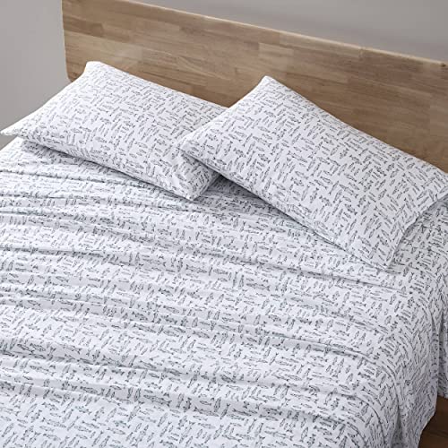 Eddie Bauer Twin Sheet Set Cotton Percale Bed Sheets Crisp Cool Ideal Dorm Essentials Albright Hill Green Twin - Image 1