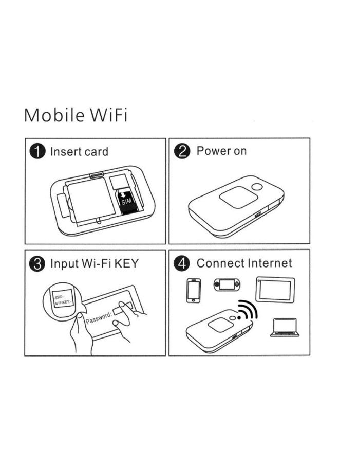 4G LTE mobile WiFi router 150Mbps high-speed portable Eurasian travel WiFi modem with SIM card slot, up to 10 devices can be shared - Image 5