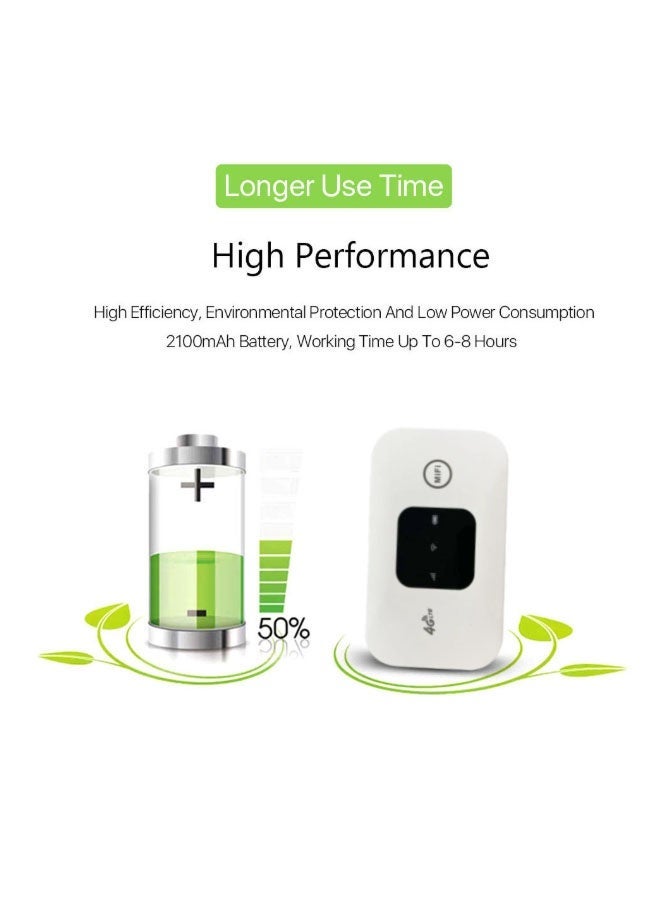 4G LTE mobile WiFi router 150Mbps high-speed portable Eurasian travel WiFi modem with SIM card slot, up to 10 devices can be shared - Image 4