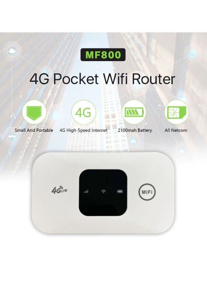 4G LTE mobile WiFi router 150Mbps high-speed portable Eurasian travel WiFi modem with SIM card slot, up to 10 devices can be shared - Image 2