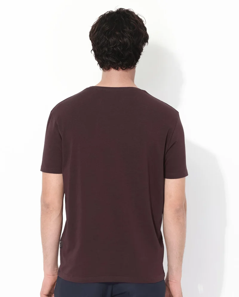 Rare Rabbit Men's Branded Cotton T-Shirt