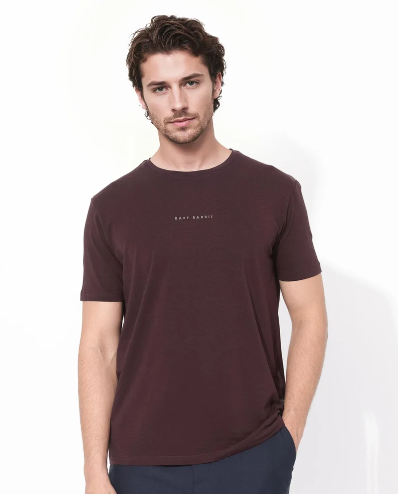 Rare Rabbit Men's Branded Cotton T-Shirt