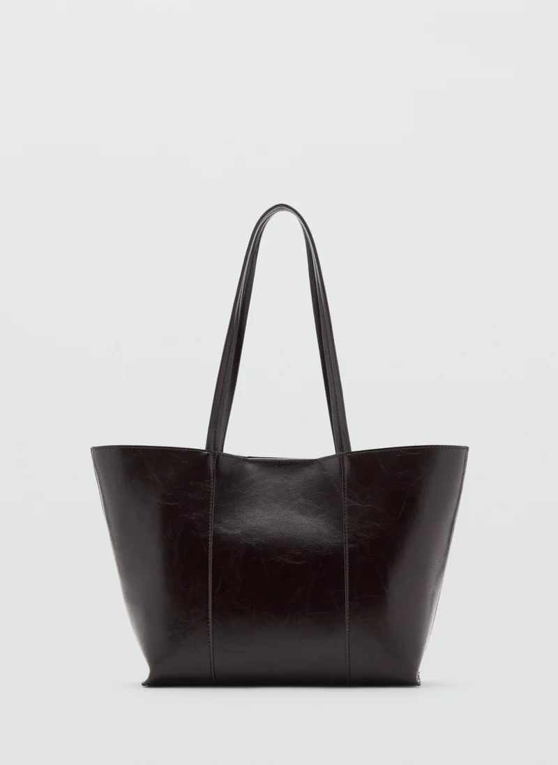 MANGO Medium shopper bag