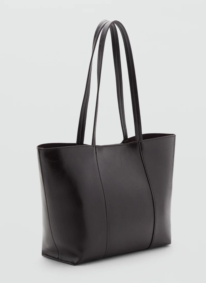 MANGO Medium shopper bag
