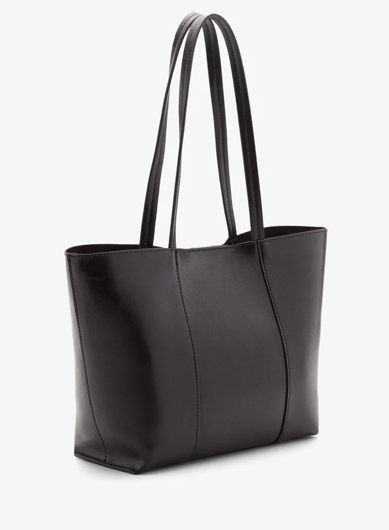MANGO Medium shopper bag