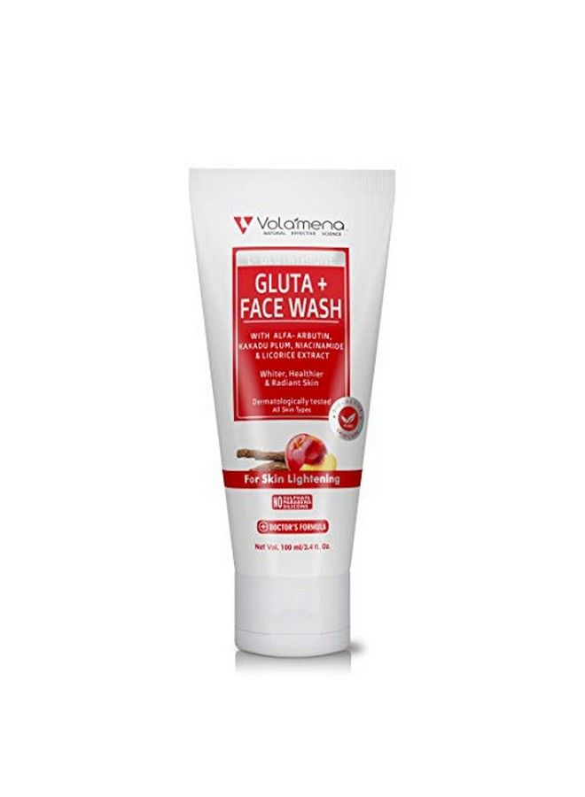 VOLAMENA WITH DEVICE Gluta+ Face Wash Skin Lightening With Lglutathione Kakadu And Alpha Arbutin 100 Ml - Image 2