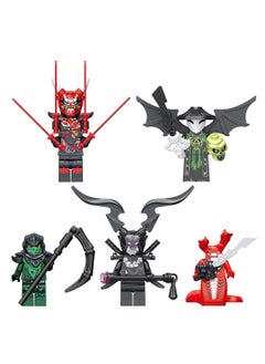 5-Piece Phantom Series XL0001-0005 Set Of Small Particle Assembly Building Blocks Phantom Series Assembly Ninja Shape Children's Educational Toys