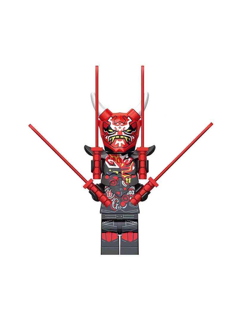 Generic - 5-Piece Phantom Series XL0001-0005 Set Of Small Particle Assembly Building Blocks Phantom Series Assembly Ninja Shape Children's Educational Toys - Image 1
