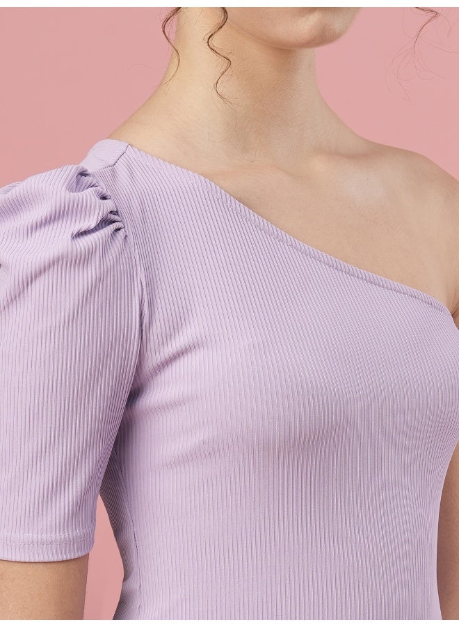globus Globus Women One Shoulder Fitted Cotton Top  - Image 4