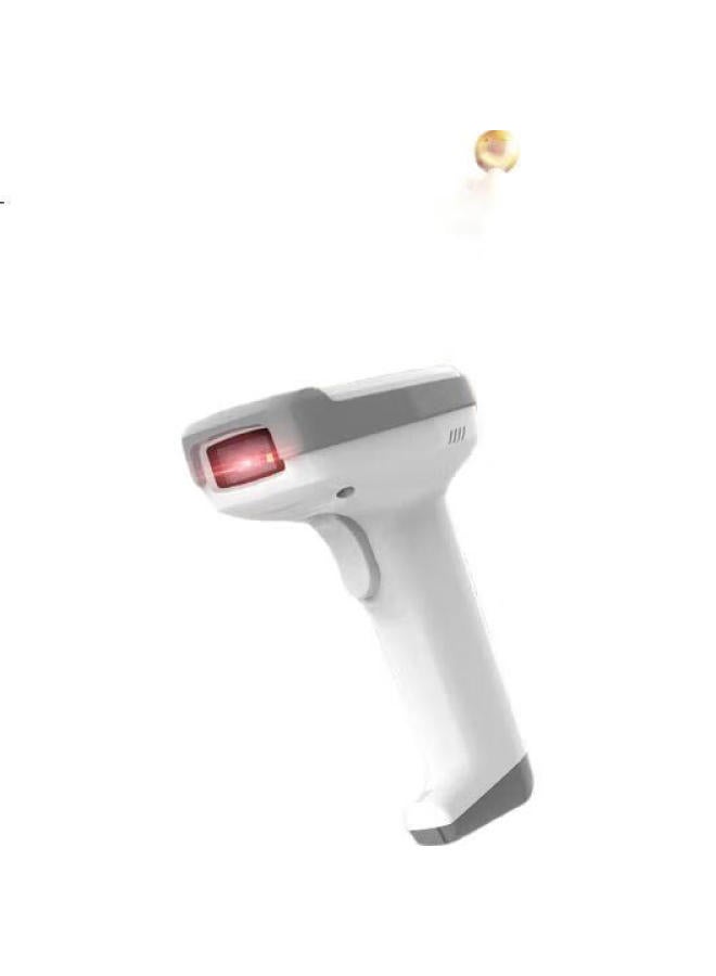 Deli Barcode Scanner, Wired Barcode Scanning Gun, Pharmaceutical Traceability Barcode Scanner, Qr Code Cashier Medical Insurance Payment, Express Delivery Logistics Inquiry Spare Parts Warehouse 14952 White - Image 2