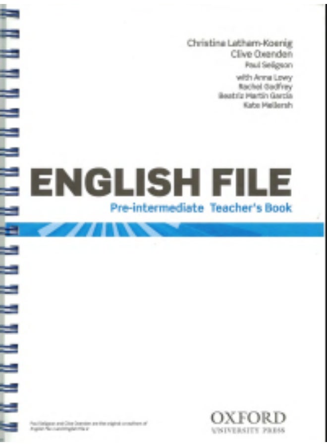 Oxford English File-Third edition of the English file teaching and methodological kit- - Pre_Intermediate_teacher book - Image 2