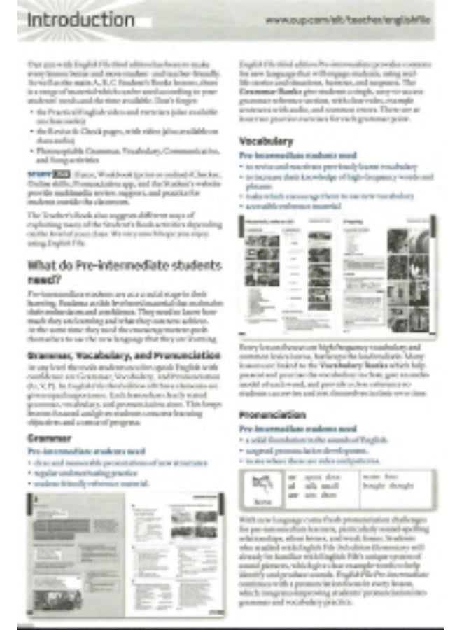 Oxford English File-Third edition of the English file teaching and methodological kit- - Pre_Intermediate_teacher book - Image 4