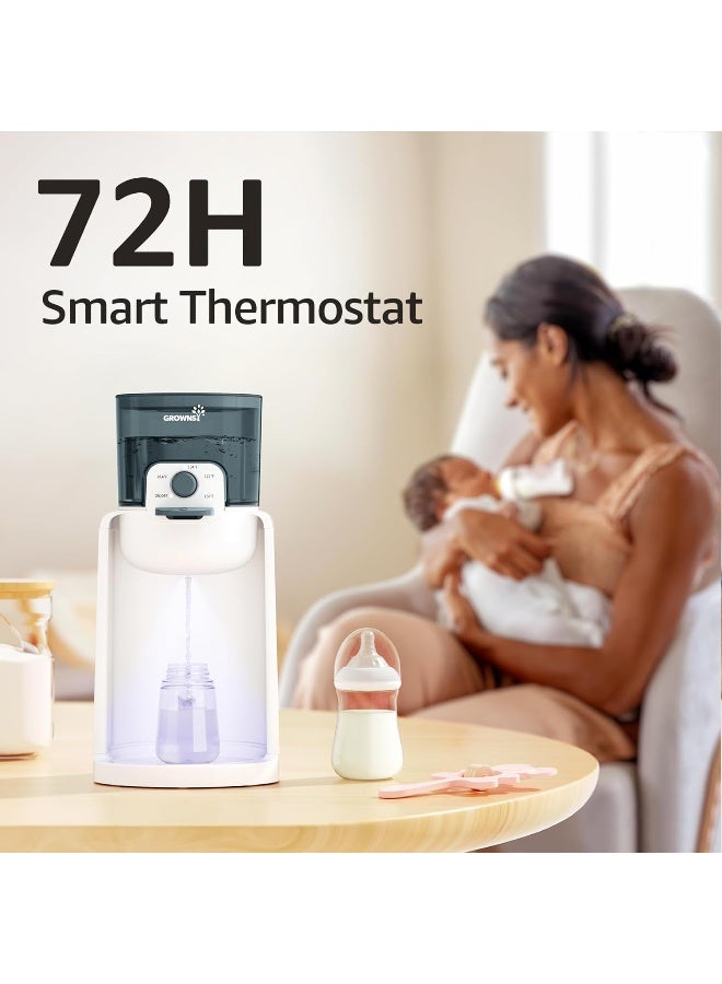 GROWNSY GROWNSY Instant Baby Bottle Warmer, Precise 4 Temperatures Control | Night Light, Midnight Feeding | Warm Water Dispenser for Formula in Seconds | 72H Smart Thermostat, Easy Keep Warm, Green  - Image 4