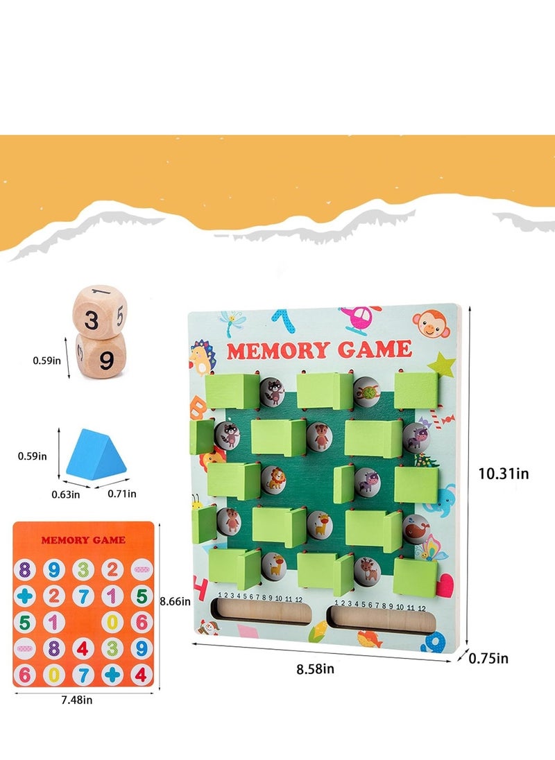 Memory Match Game Toy for Kids, Parent-Child Interaction Board Game, Enlightenment Learning Educational Toy, Concentration Training, Airplane Car Travel Toys