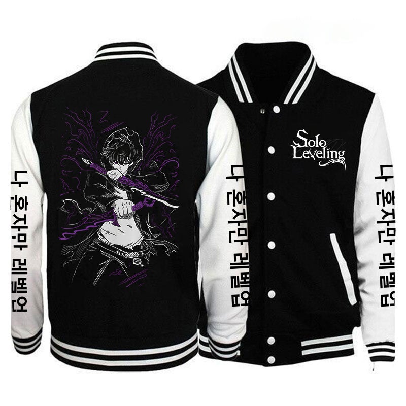 Solo Leveling My Unique Upgrade Best-Selling Baseball Uniform Casual Trendyy Youth Cardigan Jacket - Image 4