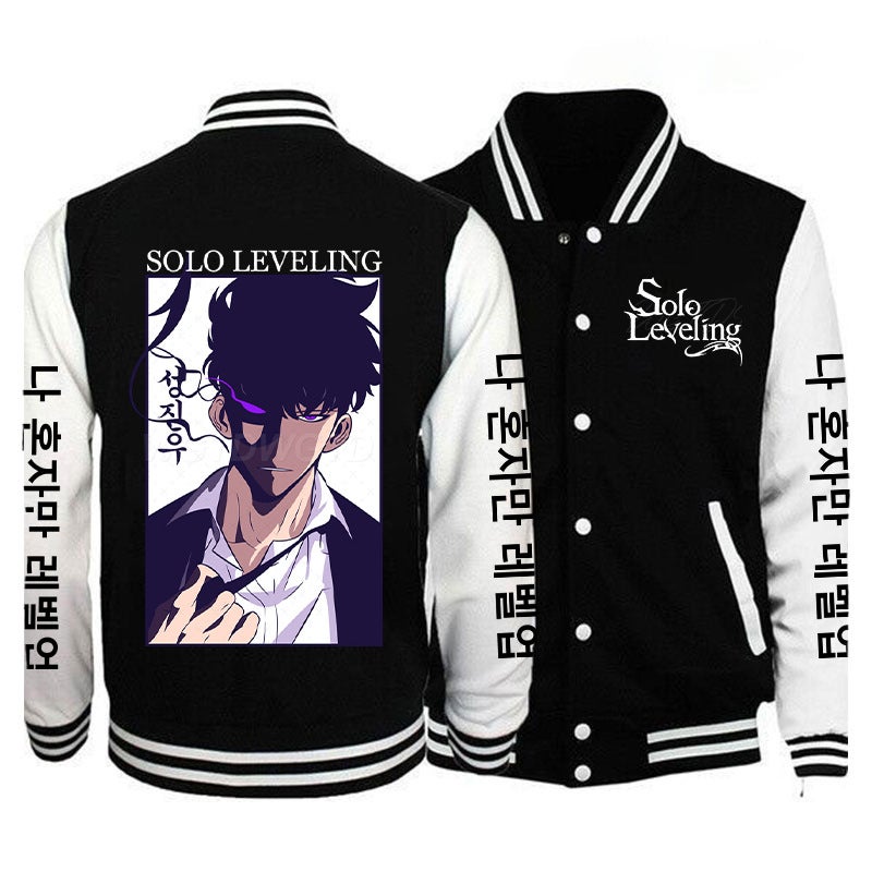 Solo Leveling My Unique Upgrade Best-Selling Baseball Uniform Casual Trendyy Youth Cardigan Jacket - Image 5