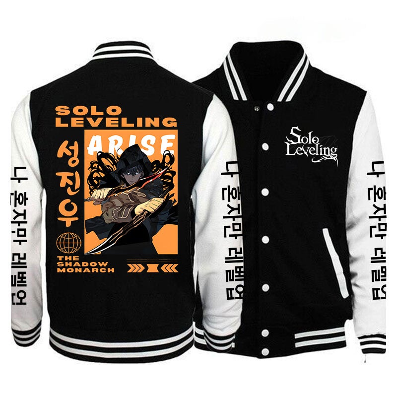 Solo Leveling My Unique Upgrade Best-Selling Baseball Uniform Casual Trendyy Youth Cardigan Jacket - Image 3