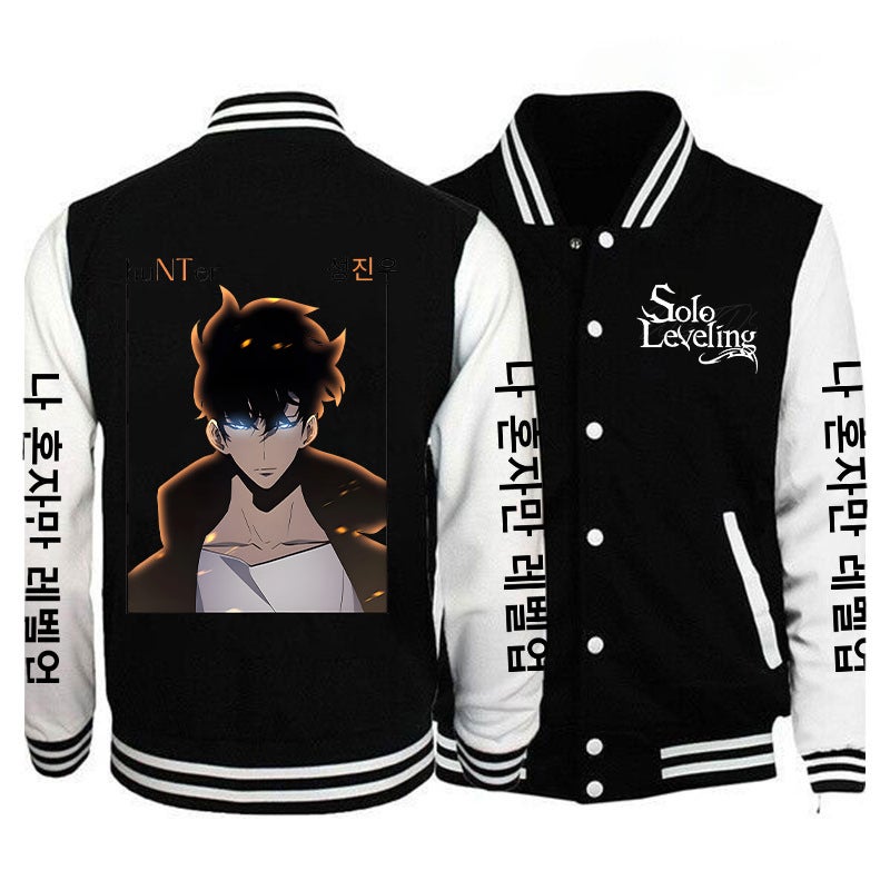 Solo Leveling My Unique Upgrade Best-Selling Baseball Uniform Casual Trendyy Youth Cardigan Jacket - Image 1