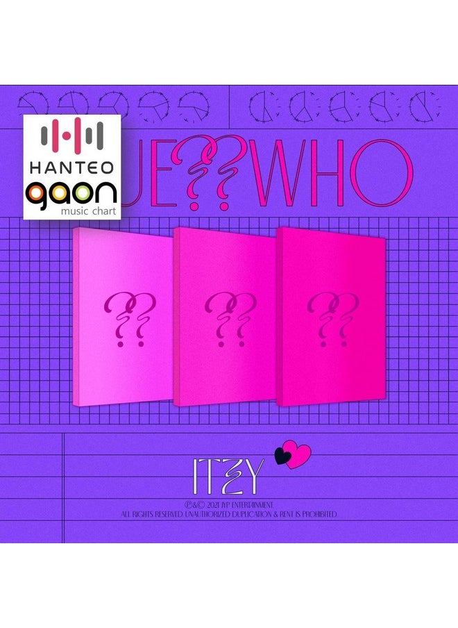 Itzy Guess Who [Night Ver.][Pre Order] Cd+Photobook+Folded Poster+Others With Tracking Extra Decorative Stickers Photocards  - Image 1