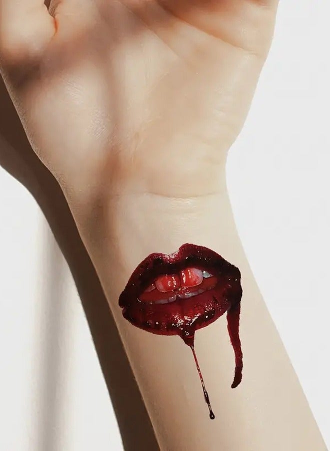 30pcs Tattoo Stickers Scars Funny Horror Realistic Scars Red Eyes Stickers B - Image 4