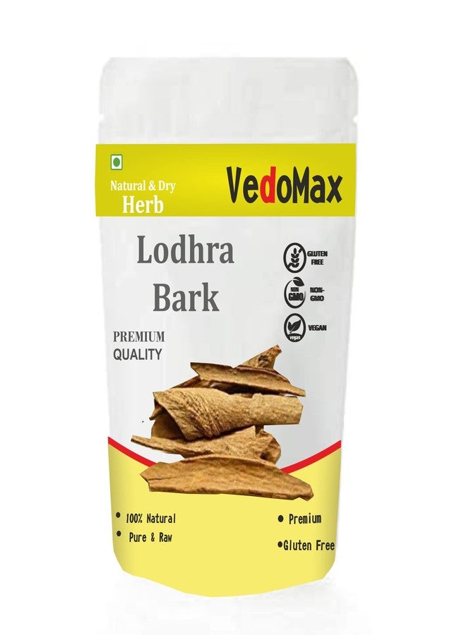 VedoMax Lodhra Bark | Lodh Bark | Lodhra Chaal | Lodh Pathani - 200 gm - Image 1
