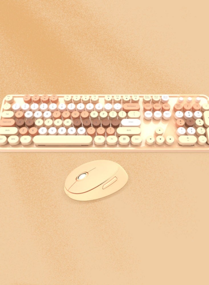 2.4G wireless keyboard and mouse color lipstick keyboard and office wireless keyboard and mouse set