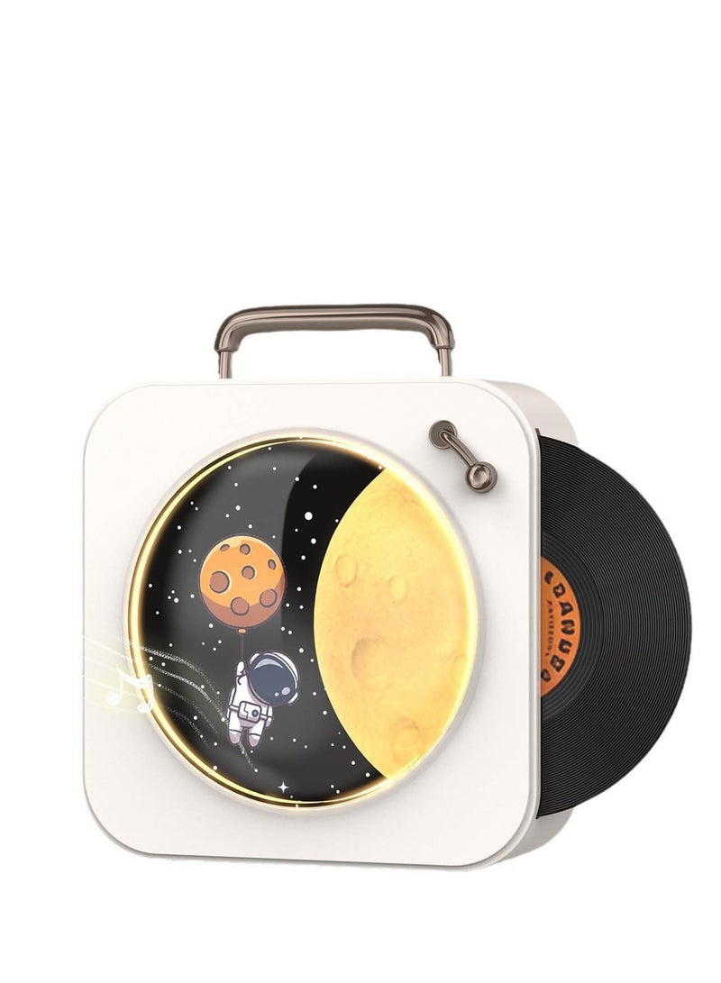 SYOSI Vinyl Record Retro Bluetooth Speaker 2024 New Lunar Bluetooth Speaker Wireless Bluetooth Audio Bluetooth 5.3 Hands Free Answering 360 Degree surround Desktop Stereo Sound Speakers Idea Gift - Image 5