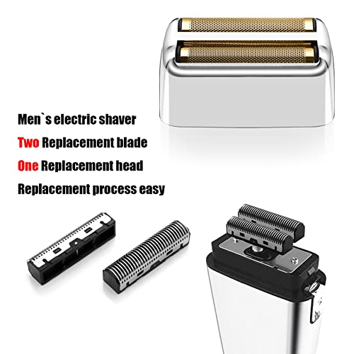 Amorka Replacement Foil and Cutters for BaBylissPRO Barberology Double Foil Shaver, Replacement Foil for BaBylissPRO Barberology FXFS2 Shaver, Silver - Image 4