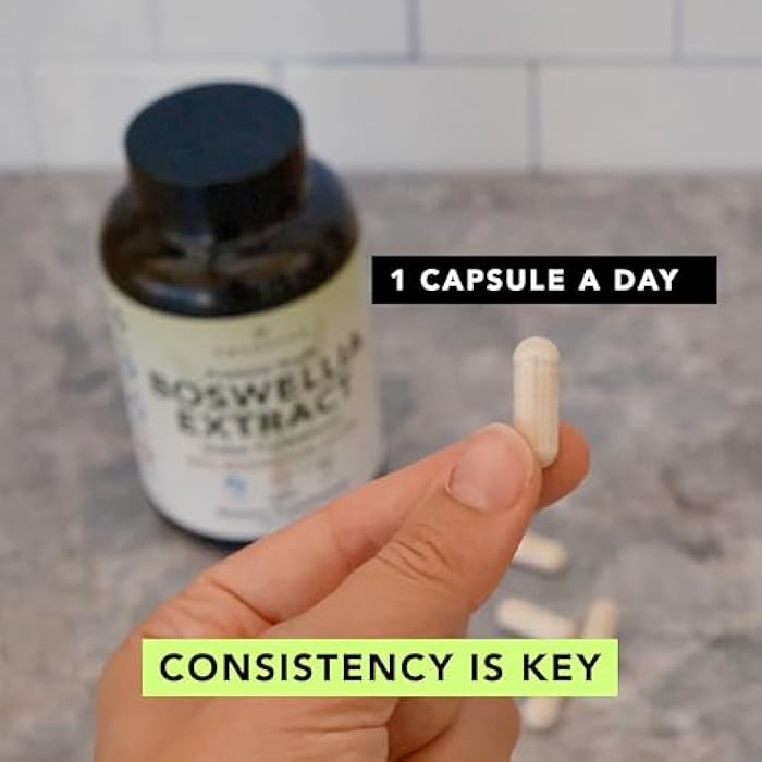 AMANDEAN Boswellia Serrata Extract. 500mg 120 Veggie Capsules. 65% Boswellic Acids with AKBA. Indian Frankincense Inflammation Supplement. Joint Health Support. (Packaging May Vary) - Image 5