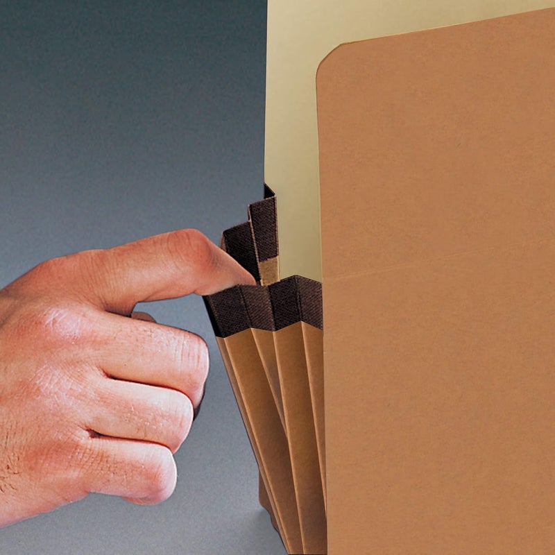 Smead File Pocket StraightCut Tab Guide Height 312 Expansion Letter Size Redrope 50 per Box 73805 - Image 4