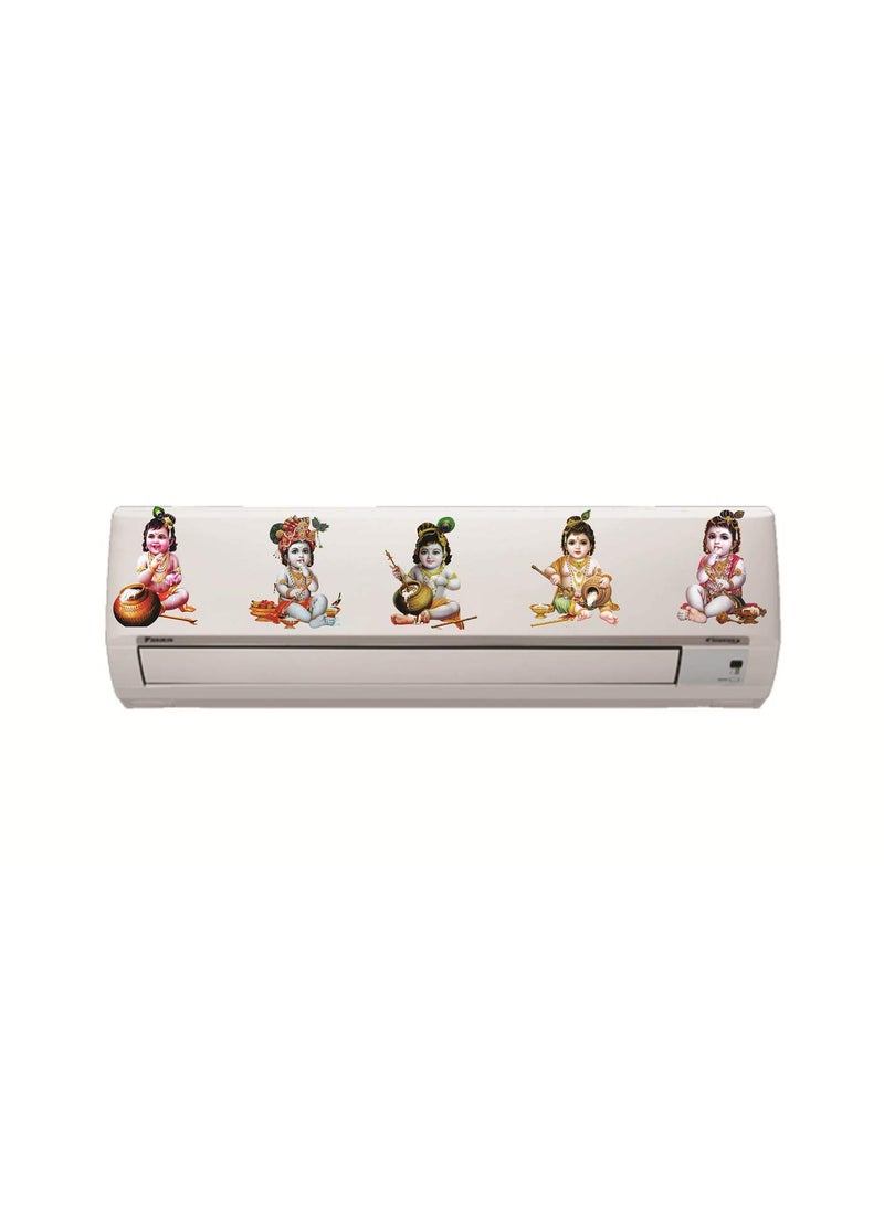 Sticker Studio Sticker Studio AC Sticker Wall Sticker Split Air Conditioner Sticker Multicolour Standard Size  - Image 1