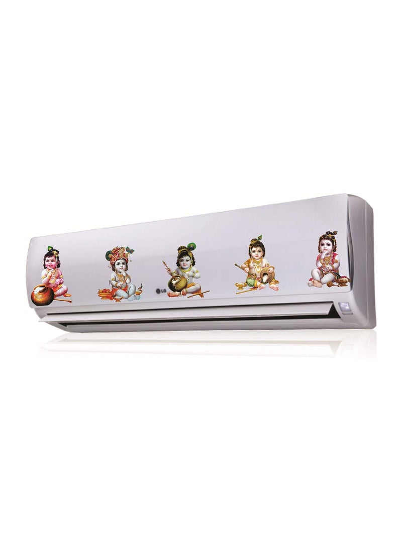 Sticker Studio Sticker Studio AC Sticker Wall Sticker Split Air Conditioner Sticker Multicolour Standard Size  - Image 3