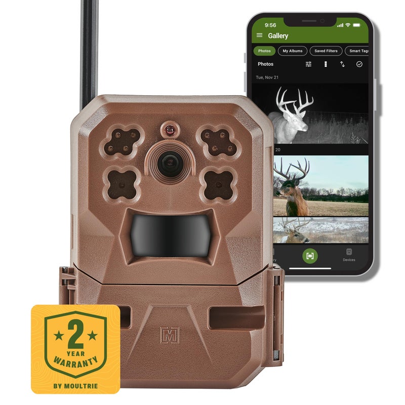 Moultrie Edge Cellular Trail Camera - Nationwide 4G LTE - HD Video-Audio - Built in Memory - Cloud Storage - Image 1