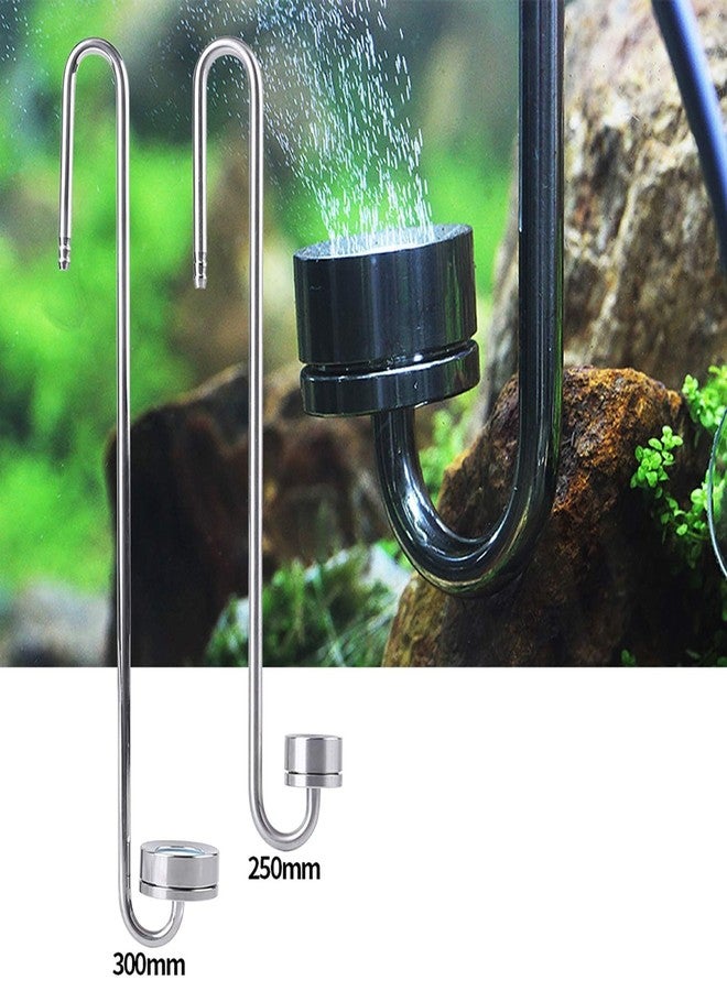 Beufee Co2 Diffuser, Stainless Steel Carbon Dioxide Diffuser Fish Tank Supplies Aquarium Equipment(L (300mm)) - Image 2