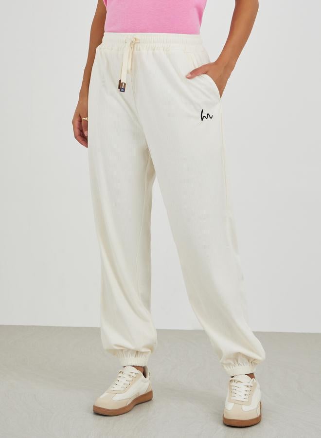 Styli Relaxed Fit Joggers with Drawstring - Image 2