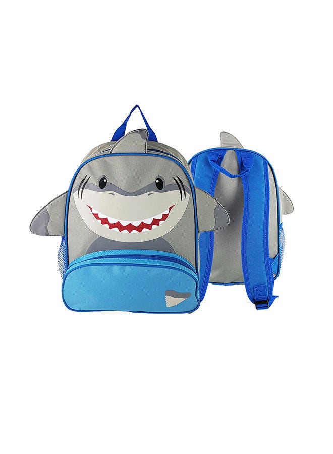 NIBEMINENT Children'S Cute Color Contrast Backpack Waterproof Mini Light Shark Schoolbag Multi Pocket - Image 1