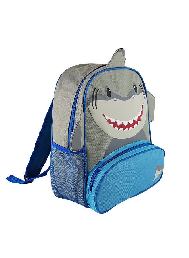 NIBEMINENT Children'S Cute Color Contrast Backpack Waterproof Mini Light Shark Schoolbag Multi Pocket - Image 4