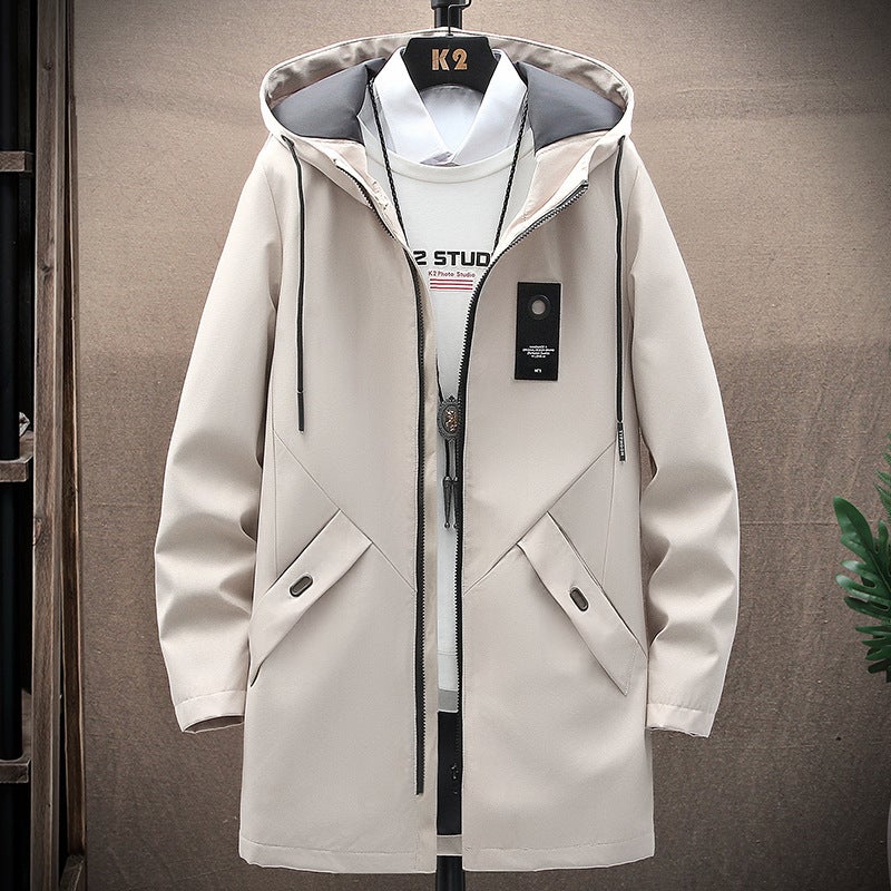 2024 Autumn Mens Medium-Length Jacket Trendy Blazer Vest Fashion Outerwear Overcoat Jumper Coat For Men Noirnoir  - Image 3