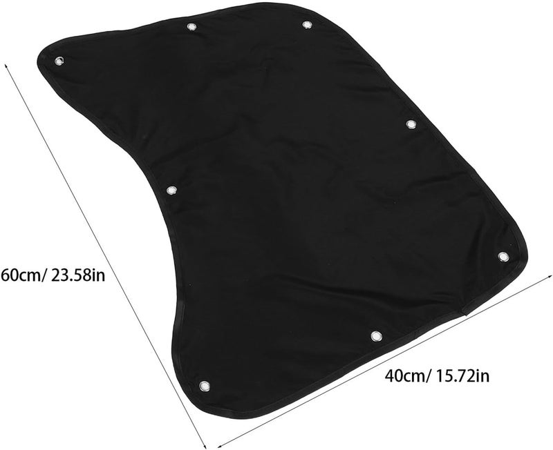2pcs Universal Car Window Sun Shade Curtains for Side Windows, Heat Blocking Black Polyester Privacy Covers for Truck, SUV Rv Interior UV Protection - Image 2