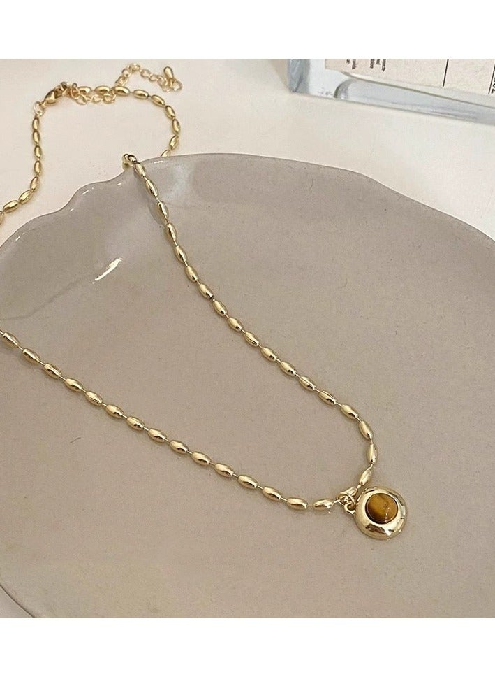 Goolsky Gold Necklace for Women – Minimalist Dainty Chain, Elegant Everyday Jewelry, Classic Gold-Tone Clavicle Pendant, Non-Fading - Image 2